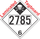 Inhalation Hazard Class 6.1 UN2785 Tagboard DOT Placard