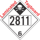 Inhalation Hazard Class 6.1 UN2811 Tagboard DOT Placard