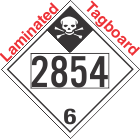 Inhalation Hazard Class 6.1 UN2854 Tagboard DOT Placard