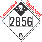 Inhalation Hazard Class 6.1 UN2856 Tagboard DOT Placard