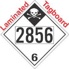 Inhalation Hazard Class 6.1 UN2856 Tagboard DOT Placard