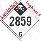Inhalation Hazard Class 6.1 UN2859 Tagboard DOT Placard