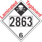 Inhalation Hazard Class 6.1 UN2863 Tagboard DOT Placard