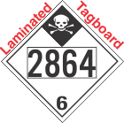 Inhalation Hazard Class 6.1 UN2864 Tagboard DOT Placard