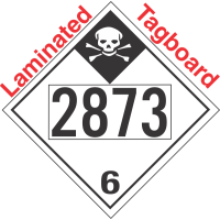 Inhalation Hazard Class 6.1 UN2873 Tagboard DOT Placard