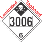 Inhalation Hazard Class 6.1 UN3006 Tagboard DOT Placard