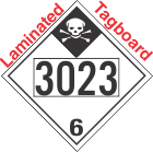 Inhalation Hazard Class 6.1 UN3023 Tagboard DOT Placard