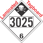 Inhalation Hazard Class 6.1 UN3025 Tagboard DOT Placard