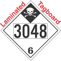 Inhalation Hazard Class 6.1 UN3048 Tagboard DOT Placard