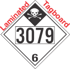 Inhalation Hazard Class 6.1 UN3079 Tagboard DOT Placard