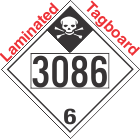 Inhalation Hazard Class 6.1 UN3086 Tagboard DOT Placard
