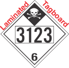 Inhalation Hazard Class 6.1 UN3123 Tagboard DOT Placard