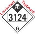 Inhalation Hazard Class 6.1 UN3124 Tagboard DOT Placard