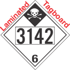 Inhalation Hazard Class 6.1 UN3142 Tagboard DOT Placard