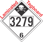Inhalation Hazard Class 6.1 UN3279 Tagboard DOT Placard