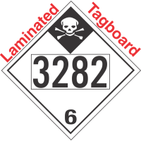 Inhalation Hazard Class 6.1 UN3282 Tagboard DOT Placard