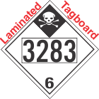 Inhalation Hazard Class 6.1 UN3283 Tagboard DOT Placard
