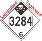 Inhalation Hazard Class 6.1 UN3284 Tagboard DOT Placard