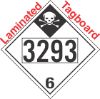 Inhalation Hazard Class 6.1 UN3293 Tagboard DOT Placard