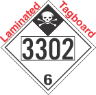 Inhalation Hazard Class 6.1 UN3302 Tagboard DOT Placard