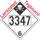 Inhalation Hazard Class 6.1 UN3347 Tagboard DOT Placard