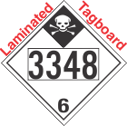 Inhalation Hazard Class 6.1 UN3348 Tagboard DOT Placard