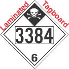 Inhalation Hazard Class 6.1 UN3384 Tagboard DOT Placard
