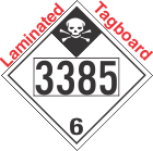 Inhalation Hazard Class 6.1 UN3385 Tagboard DOT Placard