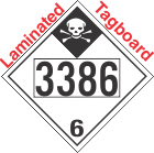 Inhalation Hazard Class 6.1 UN3386 Tagboard DOT Placard