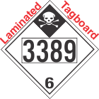 Inhalation Hazard Class 6.1 UN3389 Tagboard DOT Placard
