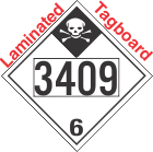 Inhalation Hazard Class 6.1 UN3409 Tagboard DOT Placard