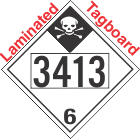 Inhalation Hazard Class 6.1 UN3413 Tagboard DOT Placard