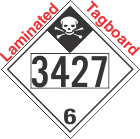 Inhalation Hazard Class 6.1 UN3427 Tagboard DOT Placard