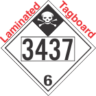 Inhalation Hazard Class 6.1 UN3437 Tagboard DOT Placard