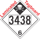 Inhalation Hazard Class 6.1 UN3438 Tagboard DOT Placard