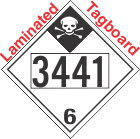 Inhalation Hazard Class 6.1 UN3441 Tagboard DOT Placard