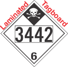 Inhalation Hazard Class 6.1 UN3442 Tagboard DOT Placard