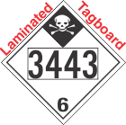Inhalation Hazard Class 6.1 UN3443 Tagboard DOT Placard