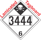 Inhalation Hazard Class 6.1 UN3444 Tagboard DOT Placard