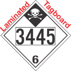 Inhalation Hazard Class 6.1 UN3445 Tagboard DOT Placard