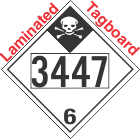 Inhalation Hazard Class 6.1 UN3447 Tagboard DOT Placard