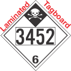 Inhalation Hazard Class 6.1 UN3452 Tagboard DOT Placard