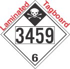 Inhalation Hazard Class 6.1 UN3459 Tagboard DOT Placard