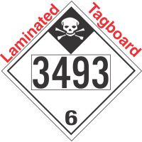 Inhalation Hazard Class 6.1 UN3493 Tagboard DOT Placard