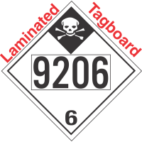 Inhalation Hazard Class 6.1 UN9206 Tagboard DOT Placard