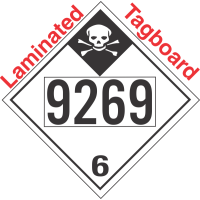 Inhalation Hazard Class 6.1 UN9269 Tagboard DOT Placard