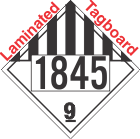 Miscellaneous Dangerous Goods Class 9 UN1845 Tagboard DOT Placard