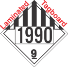 Miscellaneous Dangerous Goods Class 9 UN1990 Tagboard DOT Placard