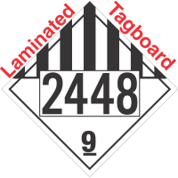 Miscellaneous Dangerous Goods Class 9 UN2448 Tagboard DOT Placard