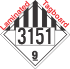 Miscellaneous Dangerous Goods Class 9 UN3151 Tagboard DOT Placard